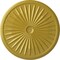 Ekena Millwork Leandros Ceiling Medallion (Fits Canopies up to 5"), 33 1/8"OD x 3 1/2"ID x 1 3/8"P, Rich Gold CM33LERGS - alternate 1